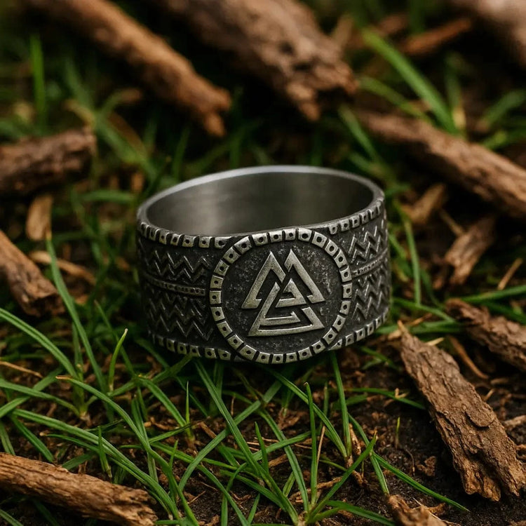 Anneau Valknut | Acier Inoxydable Anneau Valknut | Acier Inoxydable