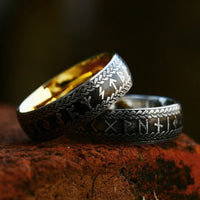 Bague Viking \"Anneau de Midgard Tressé de Runes\" Bague Viking \"Anneau de Midgard Tressé de Runes\"