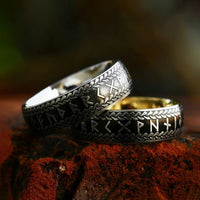 Bague Viking \"Anneau de Midgard Tressé de Runes\" Bague Viking \"Anneau de Midgard Tressé de Runes\"