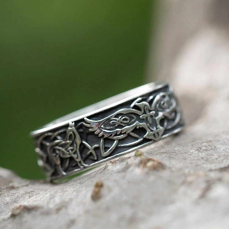 Bague Viking \"Bague des Ailes d'Odin\" Bague Viking \"Bague des Ailes d'Odin\"