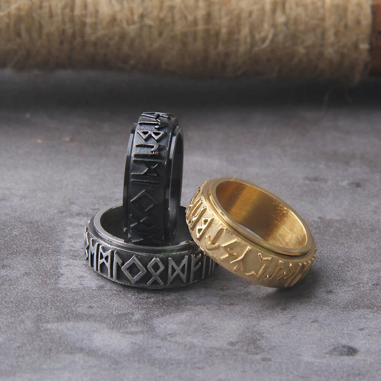 Bague Viking \"Bague Futhark: Echo de l'Infini\" Bague Viking \"Bague Futhark: Echo de l'Infini\"