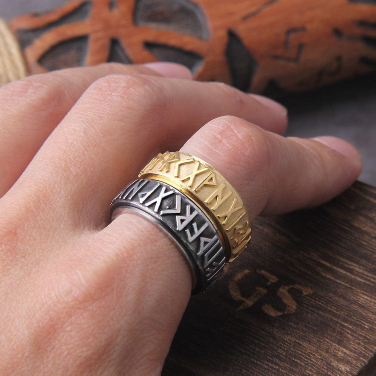Bague Viking \"Bague Futhark: Echo de l'Infini\" Bague Viking \"Bague Futhark: Echo de l'Infini\"