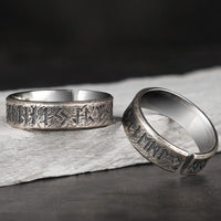 Bague Viking en Argent Sterling 925 - Alliance des Runes Éternelles Bague Viking en Argent Sterling 925 - Alliance des Runes Éternelles