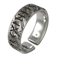 Bague Viking en Argent Sterling 925 - Alliance des Runes Éternelles Bague Viking en Argent Sterling 925 - Alliance des Runes Éternelles