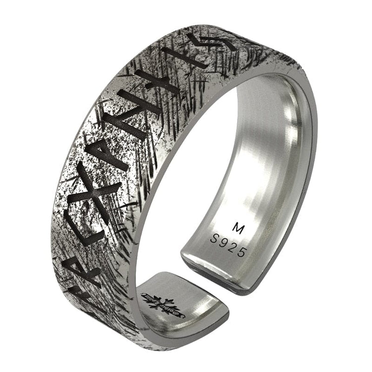 Bague Viking en Argent Sterling 925 - Alliance des Runes Éternelles Bague Viking en Argent Sterling 925 - Alliance des Runes Éternelles
