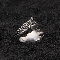 Bague Viking en Argent Sterling 925 - Les Pattes de l'Ours Bague Viking en Argent Sterling 925 - Les Pattes de l'Ours