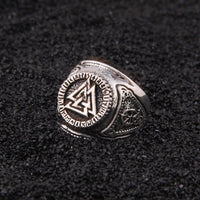 Bague Viking en Argent Sterling 925 - Pouvoir du Valknut Bague Viking en Argent Sterling 925 - Pouvoir du Valknut