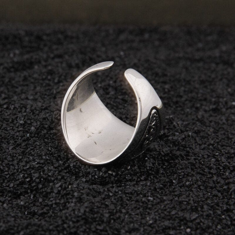 Bague Viking en Argent Sterling 925 - Pouvoir du Valknut Bague Viking en Argent Sterling 925 - Pouvoir du Valknut
