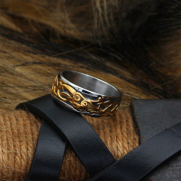 Bague Viking - L'Age d'Or de Jörmungandr Bague Viking - L'Age d'Or de Jörmungandr