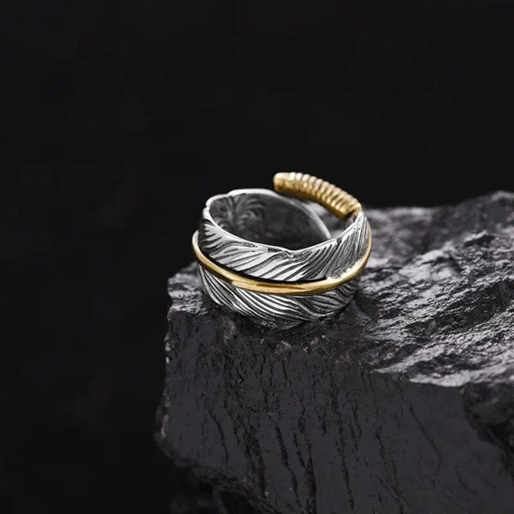 Bague viking - Les Ailes de Huginn et Muninn Bague viking - Les Ailes de Huginn et Muninn