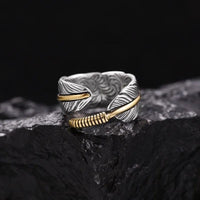 Bague viking - Les Ailes de Huginn et Muninn Bague viking - Les Ailes de Huginn et Muninn