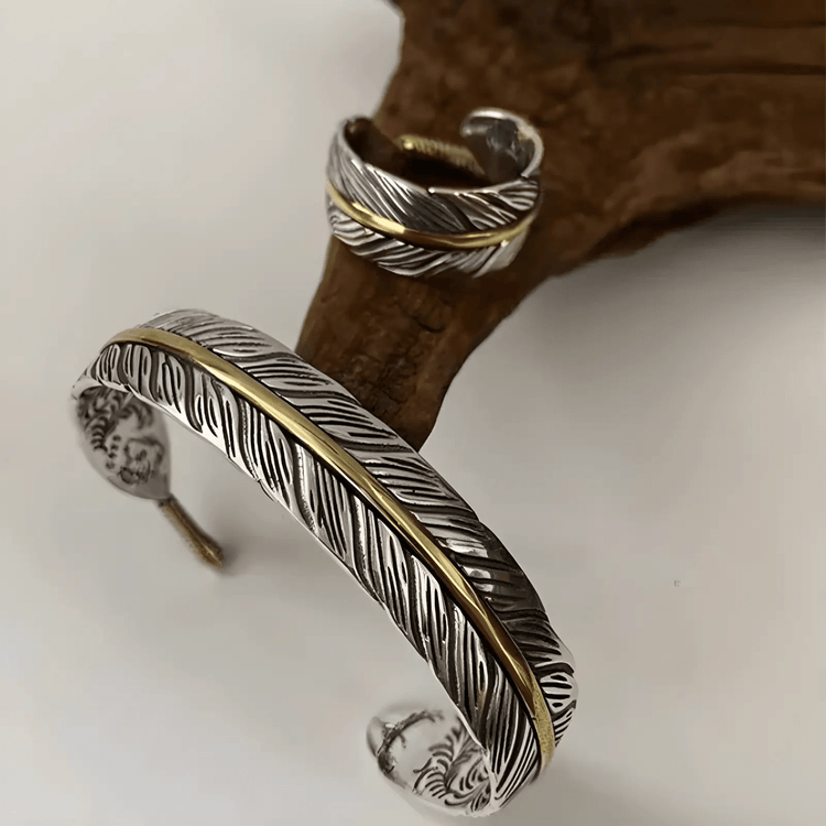 Bague viking - Les Ailes de Huginn et Muninn Bague viking - Les Ailes de Huginn et Muninn