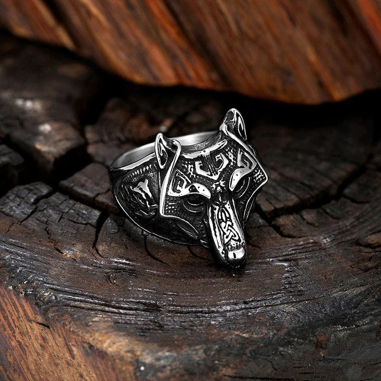 Bague Viking Masque de Fenrir Bague Viking Masque de Fenrir