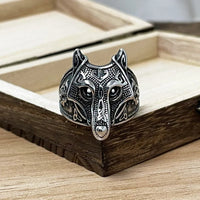 Bague Viking Masque de Fenrir Bague Viking Masque de Fenrir