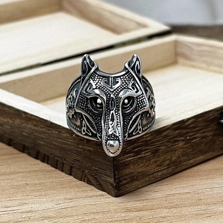 Bague Viking Masque de Fenrir Bague Viking Masque de Fenrir