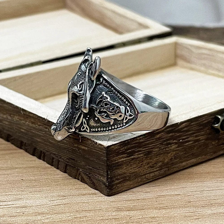 Bague Viking Masque de Fenrir Bague Viking Masque de Fenrir