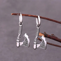 Boucles d'oreilles hache de Ragnar Boucles d'oreilles hache de Ragnar