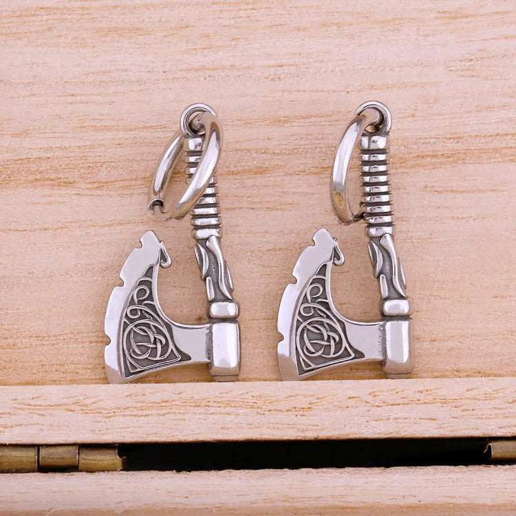 Boucles d'oreilles hache de Ragnar Boucles d'oreilles hache de Ragnar