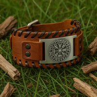 Bracelet de Viking en Cuir Bracelet de Viking en Cuir