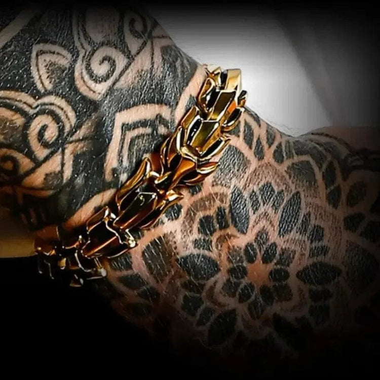 Bracelet du serpent \"Colère de Jörmungand\" - Or Bracelet du serpent \"Colère de Jörmungand\" - Or