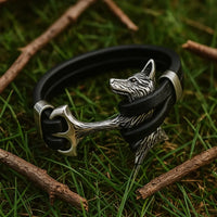 Bracelet en Cuir du Loup Bracelet en Cuir du Loup