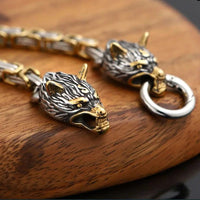 Bracelet Loup Géant Doré - Fenrir Bracelet Loup Géant Doré - Fenrir