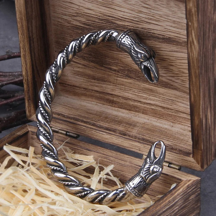 Bracelet viking Hugin et Munin Bracelet viking Hugin et Munin