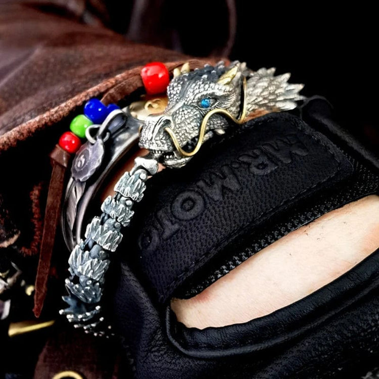 Bracelet Viking Tête de Dragon