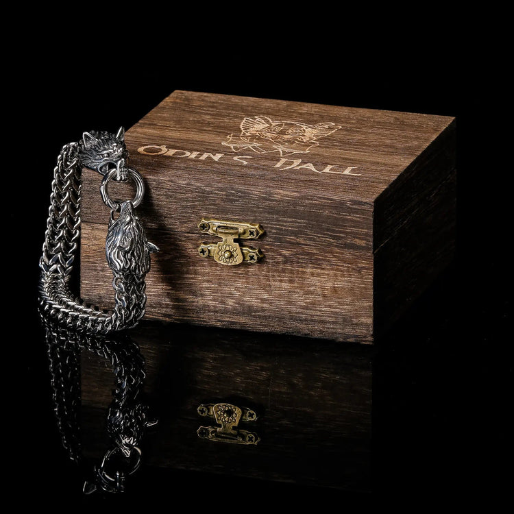 Bracelet Viking Tête de Loup - Fenrir Bracelet Viking Tête de Loup - Fenrir