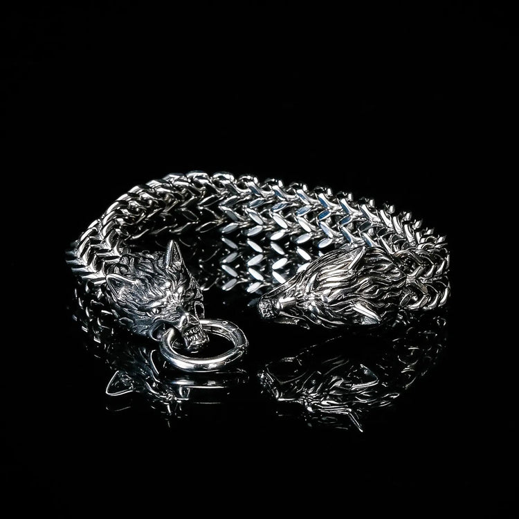 Bracelet Viking Tête de Loup - Fenrir Bracelet Viking Tête de Loup - Fenrir