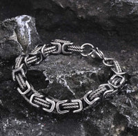 Bracelet viking tressé en acier inoxydable Bracelet viking tressé en acier inoxydable
