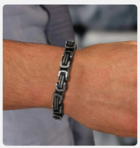 Bracelet viking tressé en acier inoxydable Bracelet viking tressé en acier inoxydable