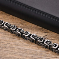 Bracelet viking tressé en acier inoxydable Bracelet viking tressé en acier inoxydable
