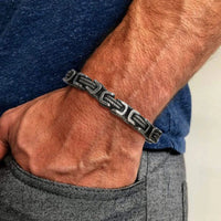 Bracelet viking tressé en acier inoxydable Bracelet viking tressé en acier inoxydable