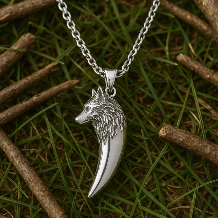 Collier de loup \"Ne jamais abandonner\" Collier de loup \"Ne jamais abandonner\"
