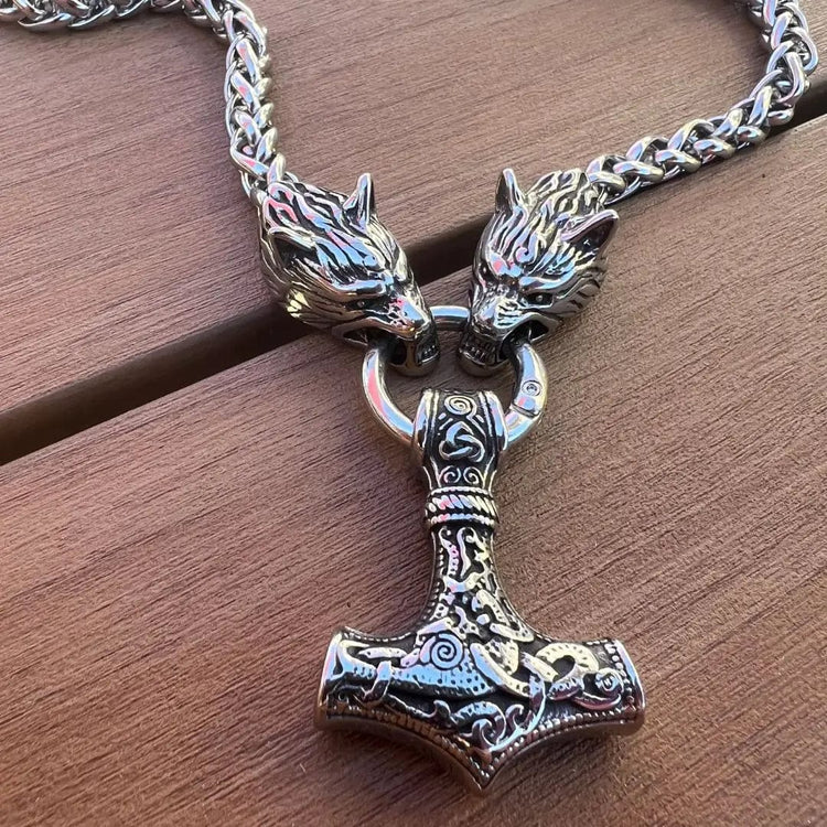 Collier de Mjolnir - Protection des loups Collier de Mjolnir - Protection des loups