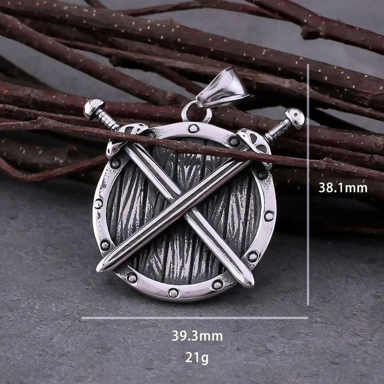 Collier Viking - Bouclier d'Épées