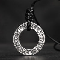 Collier Viking en Argent Sterling 925 - Cercle Runique Collier Viking en Argent Sterling 925 - Cercle Runique