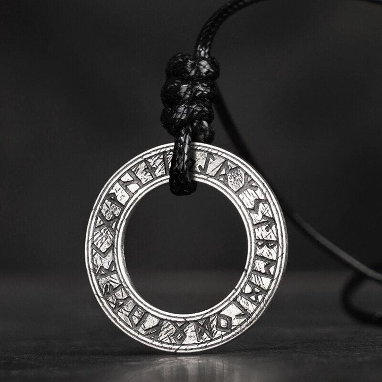 Collier Viking en Argent Sterling 925 - Cercle Runique Collier Viking en Argent Sterling 925 - Cercle Runique