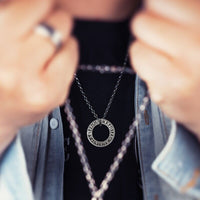Collier Viking en Argent Sterling 925 - Cercle Runique Collier Viking en Argent Sterling 925 - Cercle Runique