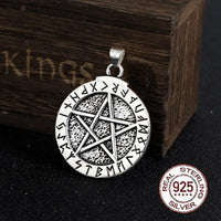 Pendentif en Argent Sterling 925 - L'Étoile Runique Pendentif en Argent Sterling 925 - L'Étoile Runique