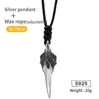 Collier Viking en Argent Sterling 925 - La Griffe du Dragon Collier Viking en Argent Sterling 925 - La Griffe du Dragon