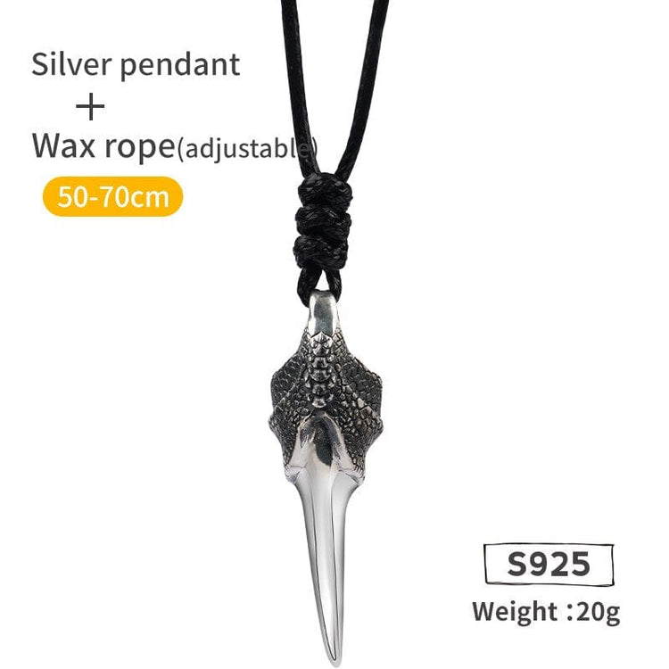 Collier Viking en Argent Sterling 925 - La Griffe du Dragon Collier Viking en Argent Sterling 925 - La Griffe du Dragon