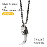 Collier Viking en Argent Sterling 925 - La Griffe du Dragon Collier Viking en Argent Sterling 925 - La Griffe du Dragon