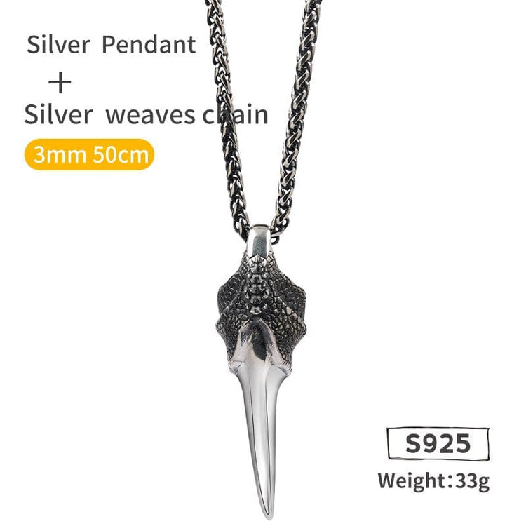 Collier Viking en Argent Sterling 925 - La Griffe du Dragon Collier Viking en Argent Sterling 925 - La Griffe du Dragon