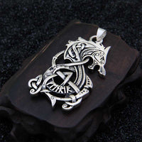 Pendentif en Argent Sterling 925 - La Rage de Fenrir Pendentif en Argent Sterling 925 - La Rage de Fenrir