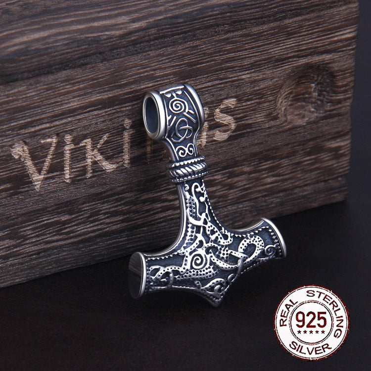 Pendentif en Argent Sterling 925 - Mjolnir Pendentif en Argent Sterling 925 - Mjolnir