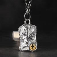 Collier Viking en Argent Sterling 925 - Stèle Runique Collier Viking en Argent Sterling 925 - Stèle Runique