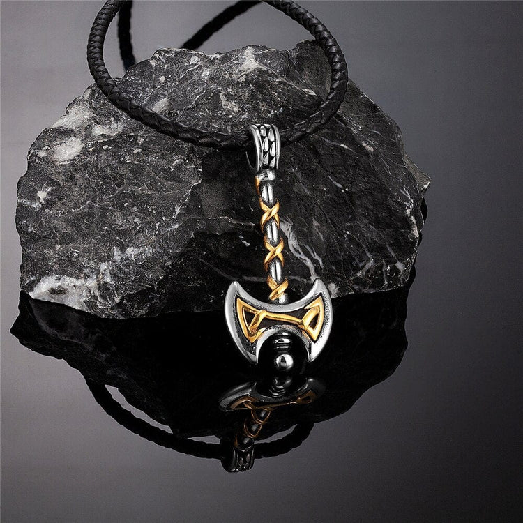 Collier Viking - Hache Viking Dorée Collier Viking - Hache Viking Dorée