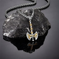 Collier Viking - Hache Viking Dorée Collier Viking - Hache Viking Dorée